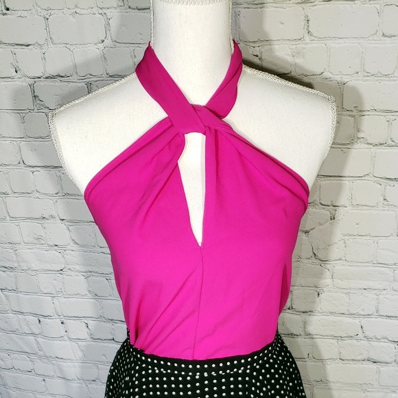 b. york Tops - Tulip pink halter top_c